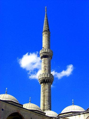 Photograph of a minaret