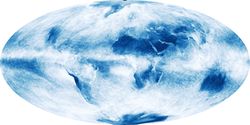 NASA diagram of Earth with cloud coverage
