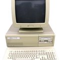 an old computer with a large keyboard