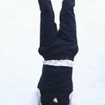 boy in a handstand