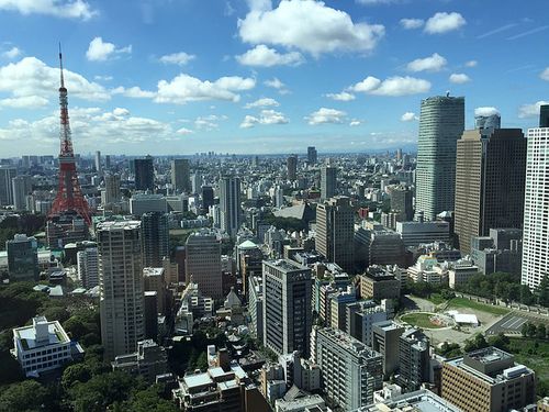 Tokyo from above. Tokyo is the capital of Japan, and one of the biggest  cities in the world. It has a population of 14million, with a Metropolitan  population of almost 40million. It